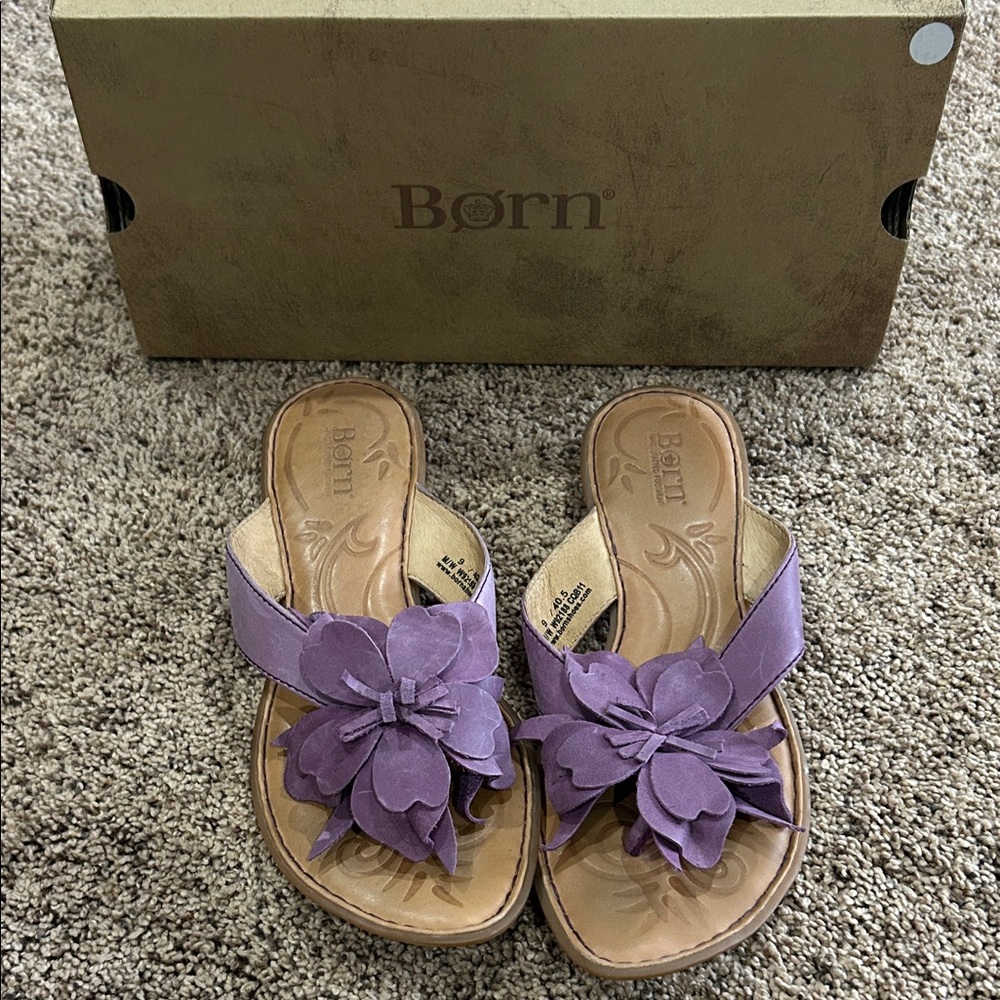 Born Women's Purple Floral Sandals
